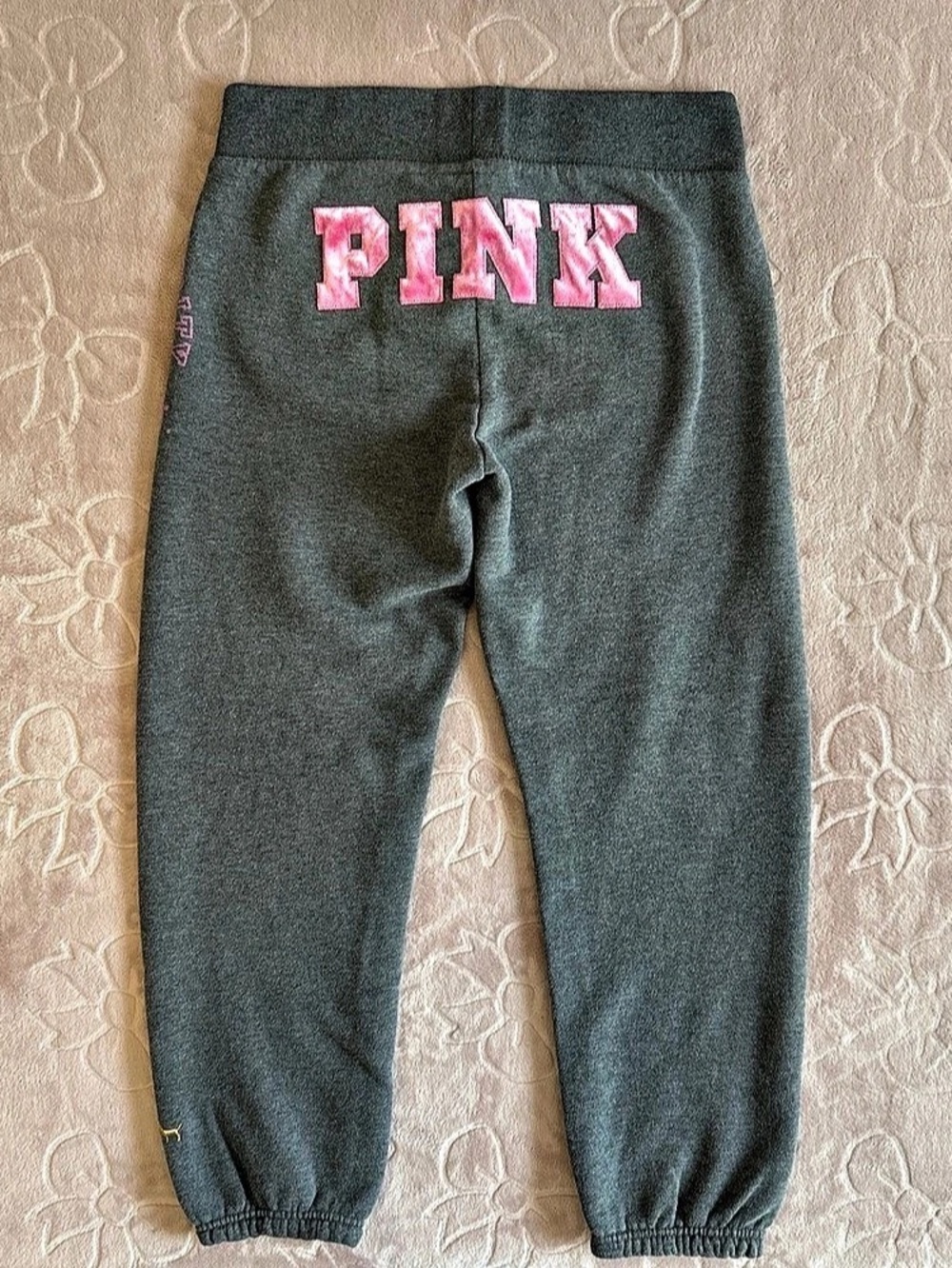 Vintage Y2K Victoria Secret PINK Grey Sweatpants